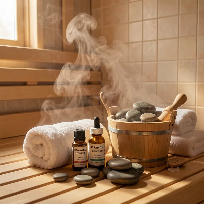 Huiles essentielles au sauna : lesquelles utiliser et comment doser